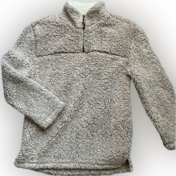 COPPER KEY Sherpa pullover, tan, medium - Picture 2 of 7